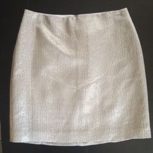 Beautiful Ann Taylor silver sparkly skirt
